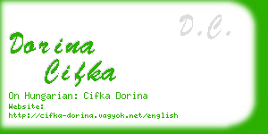 dorina cifka business card